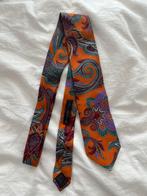 Zgan oranje paisley print stropdas das van Etro, Met patroon, Ophalen of Verzenden, Etro, Zo goed als nieuw