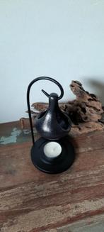 Geurbrander in de vorm van een druppel keramiek zwart/taupe, Overige materialen, Zwart, Nieuw, Ophalen of Verzenden