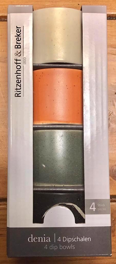RITZENHOFF & BREKER 4 DENIA DIPSCHAALTJES  / DIP BOWLS, Huis en Inrichting, Keuken | Servies, Nieuw, Schaal of Schalen, Keramiek