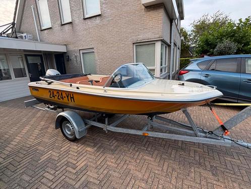 Beekman Olympic 39 met 20pk Honda viertakt elektrische start, Watersport en Boten, Speedboten, Gebruikt, 3 tot 6 meter, Benzine