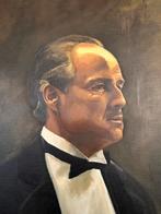 Schilderij Don Vito Corleone - handgeschilderd met olieverf, Ophalen
