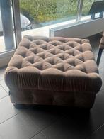 Hocker gecapituneerd 80x80 cm, Huis en Inrichting, Banken | Voetenbanken en Poefen, Ophalen, Vierkant, 75 tot 100 cm
