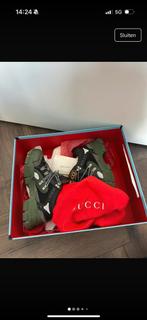 Gucci flashtrek sneakers 39,5/40, Ophalen of Verzenden, Zo goed als nieuw, Zwart