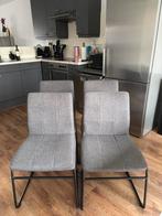 4x eetkamerstoelen Jysk Hammel grijs, Huis en Inrichting, Stoelen, Ophalen, Zo goed als nieuw, Grijs, Vier