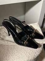 Saint Laurent Blade Slingback Pumps - Maat 37.5, Kleding | Dames, Schoenen, Ophalen of Verzenden, Gedragen, Zwart, Pumps