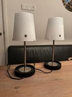 Twee leuke vensterbank lampjes. Wit melkglas., Huis en Inrichting, Lampen | Tafellampen, Ophalen of Verzenden, Gebruikt, Minder dan 50 cm