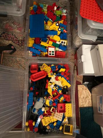 Ouderwetse Duplo: Losse stenen, trein, brandweer beschikbaar voor biedingen