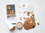 Kerstboom pakket van Faux Leather paper klein bruin/goud, Materiaal, ., Nieuw, Ophalen of Verzenden