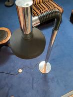 Seventies leeslamp chroom en zwanenhals retro, Huis en Inrichting, Lampen | Vloerlampen, Ophalen, Zo goed als nieuw, 150 tot 200 cm