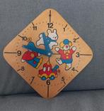 Retro, speel-leer klok, hout, Ophalen, Zo goed als nieuw, Overige typen