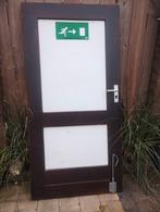 Links Draaiende Hardhouten Buitendeur, Ophalen, Gebruikt, 80 tot 100 cm, Minder dan 200 cm