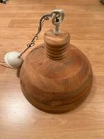 Fraaie houten hanglamp, Ophalen, Zo goed als nieuw, Hout, Minder dan 50 cm