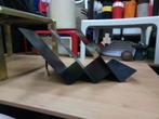 lektuurbak zwart metaal jaren 90 industrieel design retro, Huis en Inrichting, Woonaccessoires | Krantenbakken en Lectuurbakken