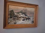 J.Kill Winterlandschap, Antiek en Kunst, Kunst | Schilderijen | Klassiek, Ophalen of Verzenden