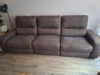 Relaxbank 3-zits Microvezel Taupe/Bruin met USB, Ophalen, 75 tot 100 cm, Zo goed als nieuw, Stof