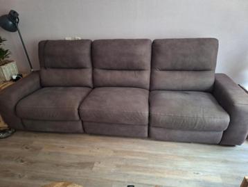 Relaxbank 3-zits Microvezel Taupe/Bruin met USB beschikbaar voor biedingen