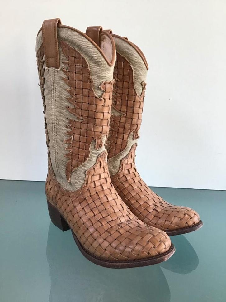 Sendra 36 boho bruine boots | Gratis verzenden, Kleding | Dames, Schoenen, Zo goed als nieuw, Hoge laarzen, Bruin, Verzenden