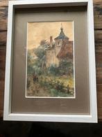 Kerkje met ingesnoerde torenspits, Ophalen, Voor 1920, Gelderland