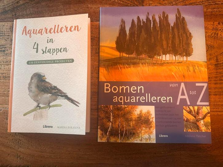 Aquarel Boeken: Bomen leren schilderen, Boeken, Kunst en Cultuur | Beeldend, Zo goed als nieuw, Schilder- en Tekenkunst, Ophalen of Verzenden
