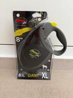 Flexi Rollijn Giant Xl Tape - Hondenriem - 8 m Zwart Neon Xl, Verzenden, Nieuw