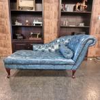 Chesterfield Daybed - Antiek Blauw // NIEUW!, Ophalen, Eenpersoons, Klassiek, 150 tot 200 cm