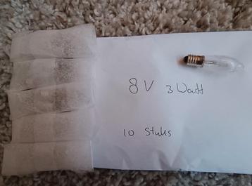 8V3W reserve lampjes kerstverlichting 10 stuks beschikbaar voor biedingen