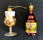 Twee verschillende La Chouffe kerstornamenten glas, Verzamelen, Biermerken, Ophalen of Verzenden, Zo goed als nieuw, Overige merken