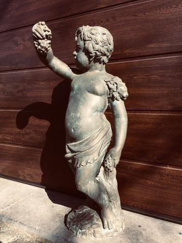 Zeldzaam antiek Bronzen Putti tuinbeeld !!! beschikbaar voor biedingen