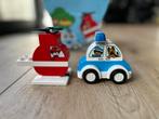 Lego duplo helikopter en politieauto met originele doos, Kinderen en Baby's, Speelgoed | Duplo en Lego, Ophalen, Zo goed als nieuw