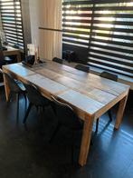 Scrapwood houten eettafel 200x100, Huis en Inrichting, Tafels | Eettafels, Ophalen, Gebruikt, 200 cm of meer, 50 tot 100 cm