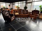 Chesterfield bankstel Suzanne Springvale, Huis en Inrichting, Gebruikt, Rechte bank, Info@springvale, Leer