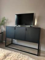 Jysk zwarte dressoir kastje Virum 120x80x40, Huis en Inrichting, Kasten | Dressoirs, Ophalen, Met deur(en), 100 tot 150 cm, Zo goed als nieuw