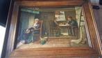 Antiek olieverfschilderij – Hollands boereninterieur, Ophalen