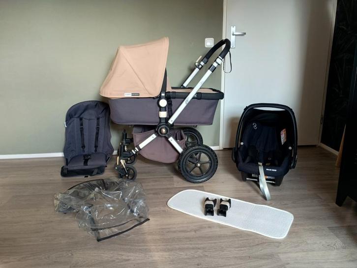 Mooie Bugaboo Cameleon 3 Sahara beige, Maxi cosi etc., Kinderen en Baby's, Kinderwagens en Combinaties, Bugaboo, Met autostoeltje