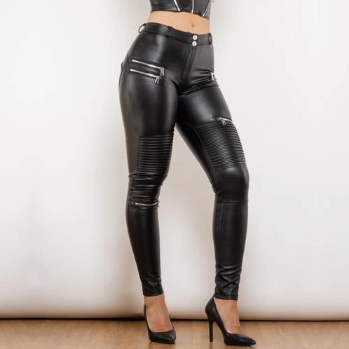 Shascullfites PU Leren Broek Mat Zwart, Kleding | Dames, Broeken en Pantalons, Nieuw, Maat 38/40 (M), Zwart, Lang, Ophalen of Verzenden
