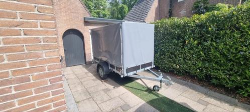 Aanhanger met huif – slechts 3000 km gebruikt, Auto diversen, Aanhangers en Bagagewagens, Zo goed als nieuw, Ophalen