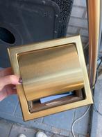 Inbouw wc-rolhouder messing gold, Doe-het-zelf en Verbouw, Sanitair, Ophalen of Verzenden, Zo goed als nieuw, Toilet
