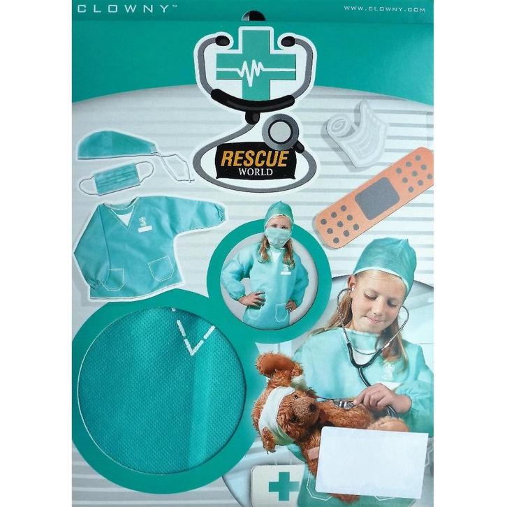 Nieuw ! Chirurg Pak 3/8 Jaar / 8 Delen Arts Of Dokter Pakje, Kinderen en Baby's, Carnavalskleding en Verkleedspullen, Nieuw, Jongen of Meisje