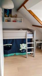 Life Time Halfhoogslaper en bed in een. Greywash 90x200, Kinderen en Baby's, Kinderkamer | Stapelbedden en Hoogslapers, Ophalen of Verzenden