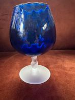 Kobaltblauwe Empoli glas, Antiek en Kunst, Antiek | Glas en Kristal, Ophalen of Verzenden