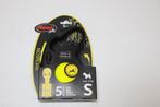 Flexi TAPE neon S 5m max 15kg geel, Ophalen of Verzenden, Nieuw, Hondenriem