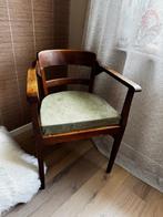 Vintage eiken houten stoel, Ophalen, Gebruikt, Bruin, Eén