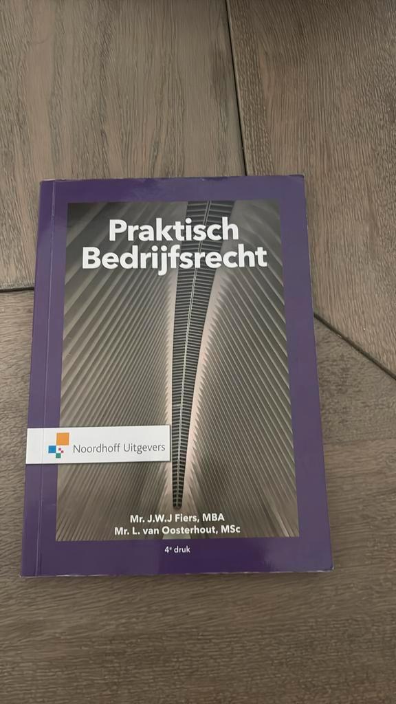 J.W.J. Fiers - Praktisch Bedrijfsrecht, Boeken, Wetenschap, Zo goed als nieuw, Sociale wetenschap, Ophalen of Verzenden