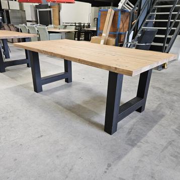 Massieve houten eettafel - 76x199x100 cm beschikbaar voor biedingen