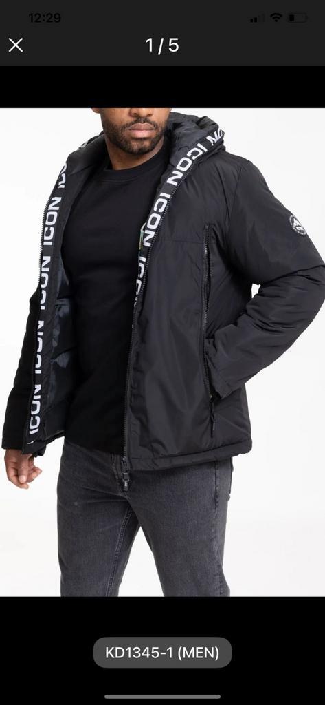 Nieuwe ICON Winterjas - S t/m XXL - OP=OP!, Kleding | Heren, Jassen | Winter, Nieuw, Overige maten, Zwart, Ophalen of Verzenden