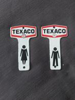 Emaille TEXACO  wc bordjes, Verzamelen, Ophalen of Verzenden, Reclamebord