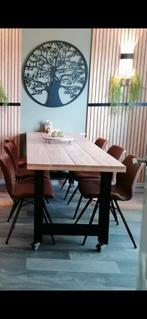 Eettafels tafels rond rechthoekig staal hout, Huis en Inrichting, Tafels | Eettafels, Rond, Nieuw, 200 cm of meer, 50 tot 100 cm