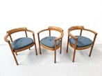 3x Henning Jensen & Torben Valeur Munch Møbler M40 stoelen, Ophalen, Hout, Gebruikt, -