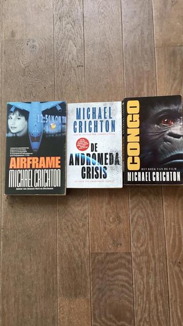 3 x Michael Crichton beschikbaar voor biedingen