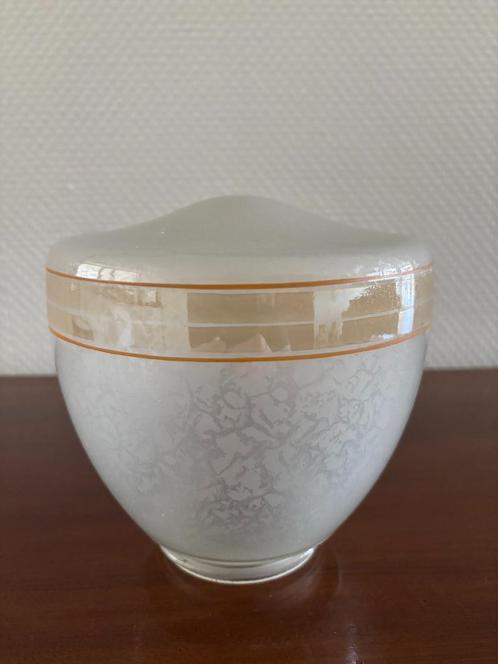 Vintage glazen lampenkap voor plafondlamp., Antiek en Kunst, Antiek | Lampen, Ophalen of Verzenden